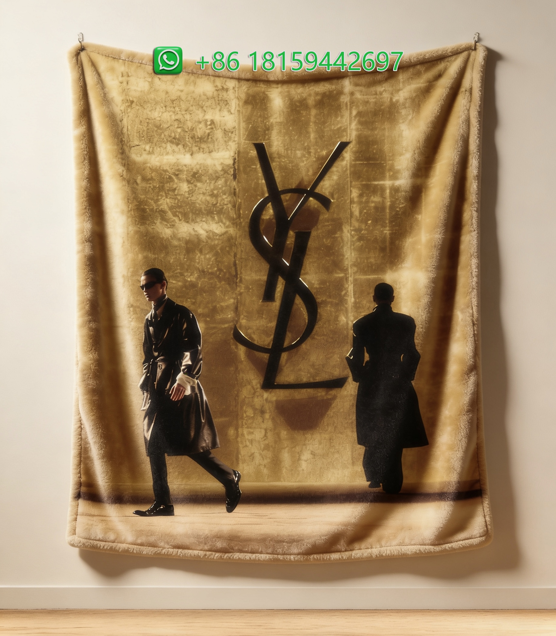 Yves Saint Laurent Throw Blankets